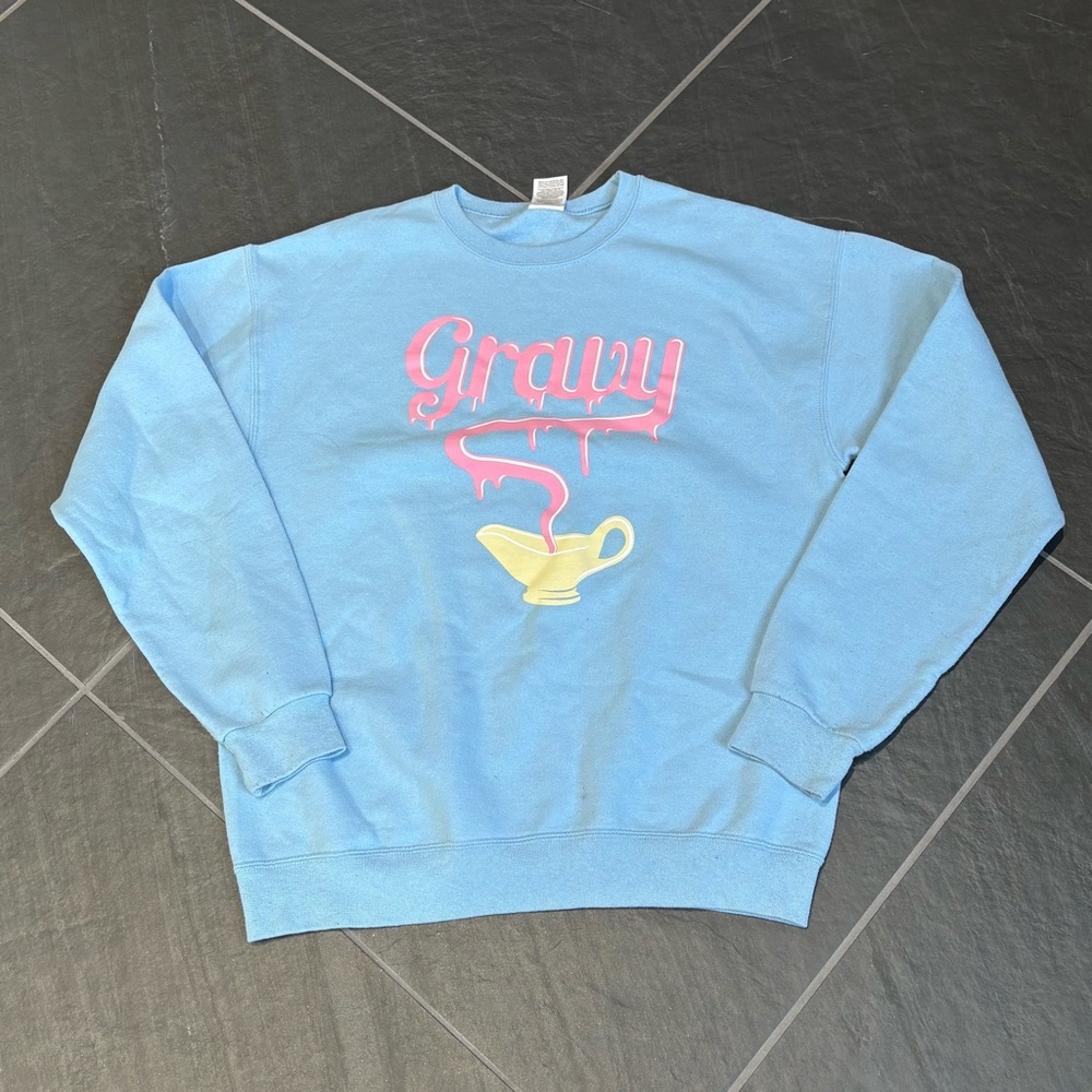 Yung Gravy Merch Sweatshirt Medium Light Blue